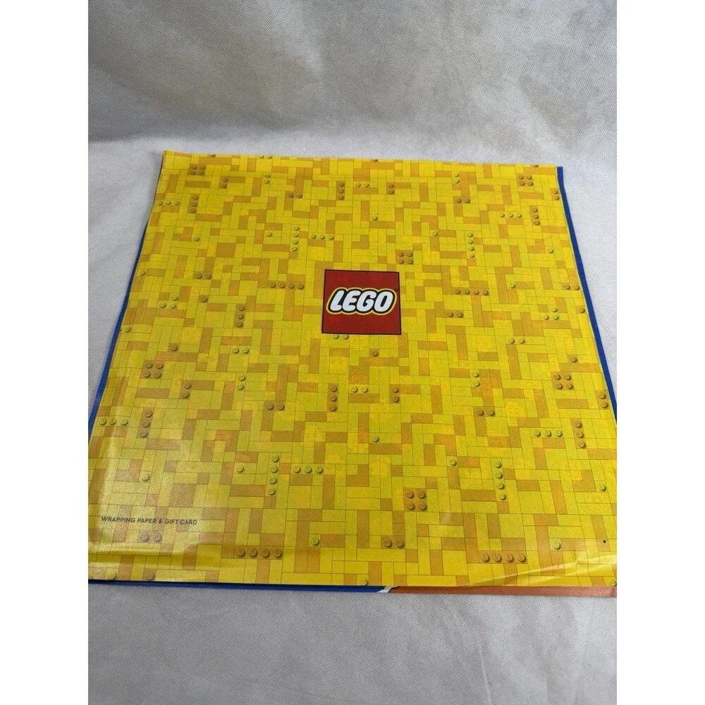 LEGO Gift Wrapping Paper 2 Prints 2 Sheets Holiday Birthday Gift Wrap NEW Sealed